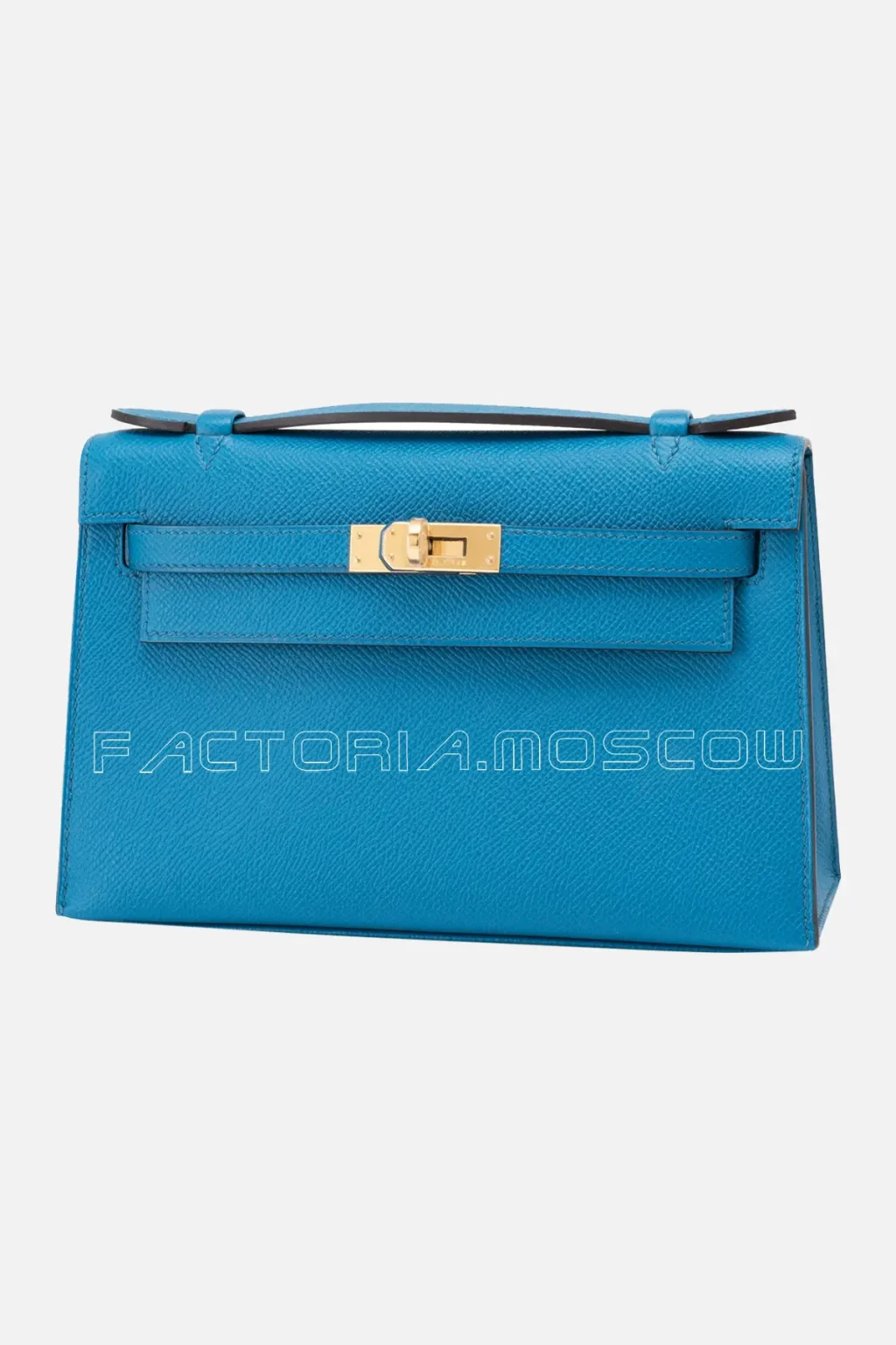 Hermes Kelly Pochette Epsom Colour Blue Izmir GHW