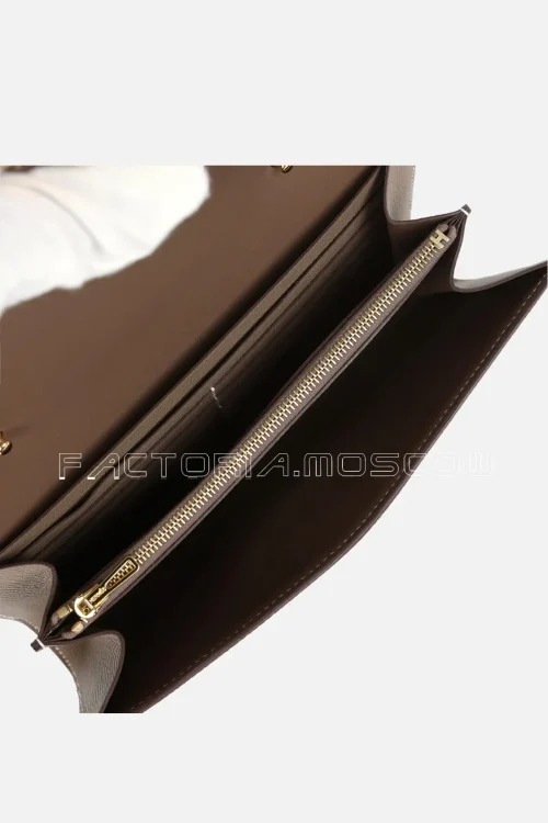 Hermès Constance Wallet To Go Etoupe Epsom GHW
