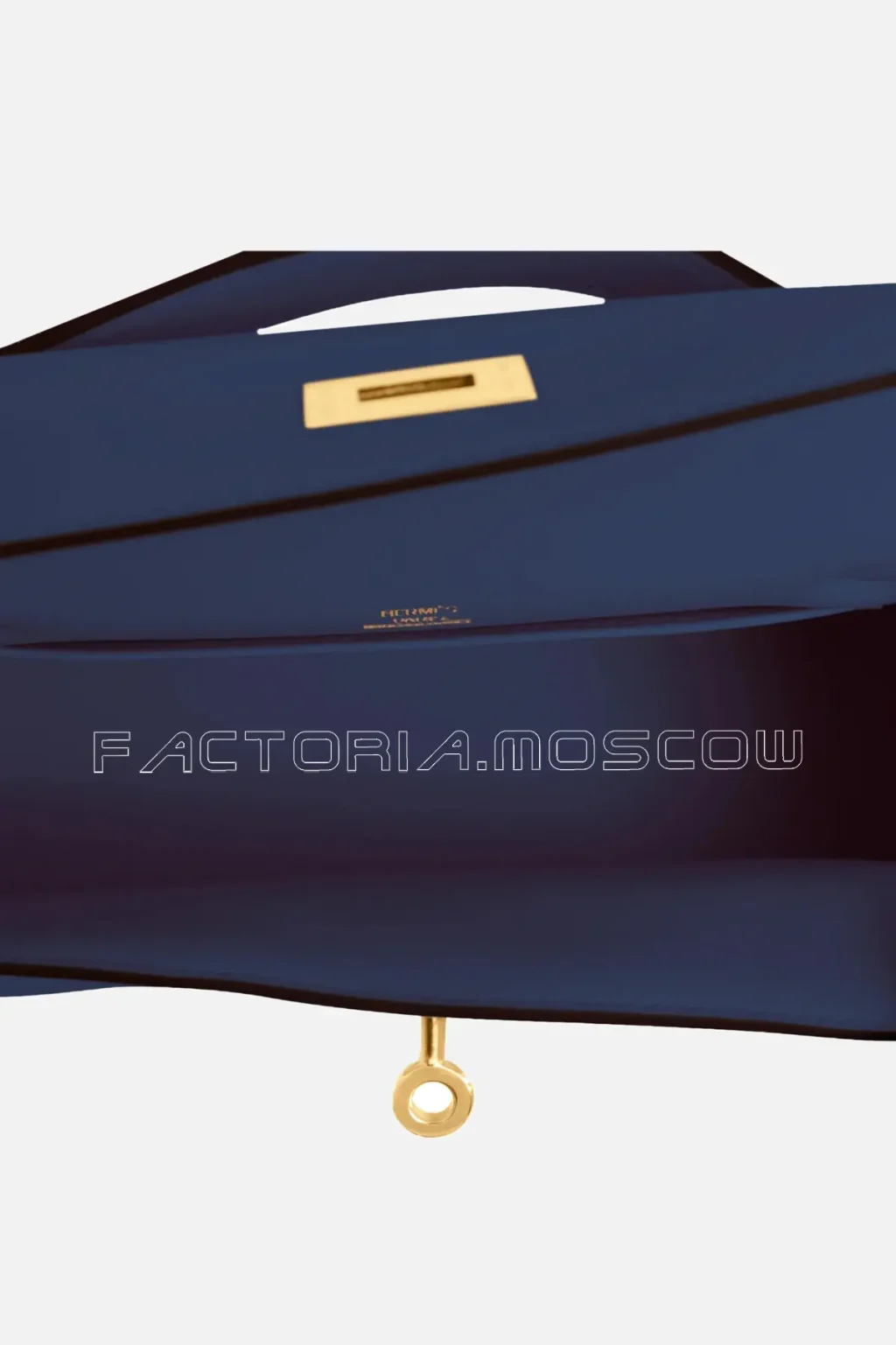 Hermes Kelly Pochette Clutch Swift Colour Navy Blue GHW