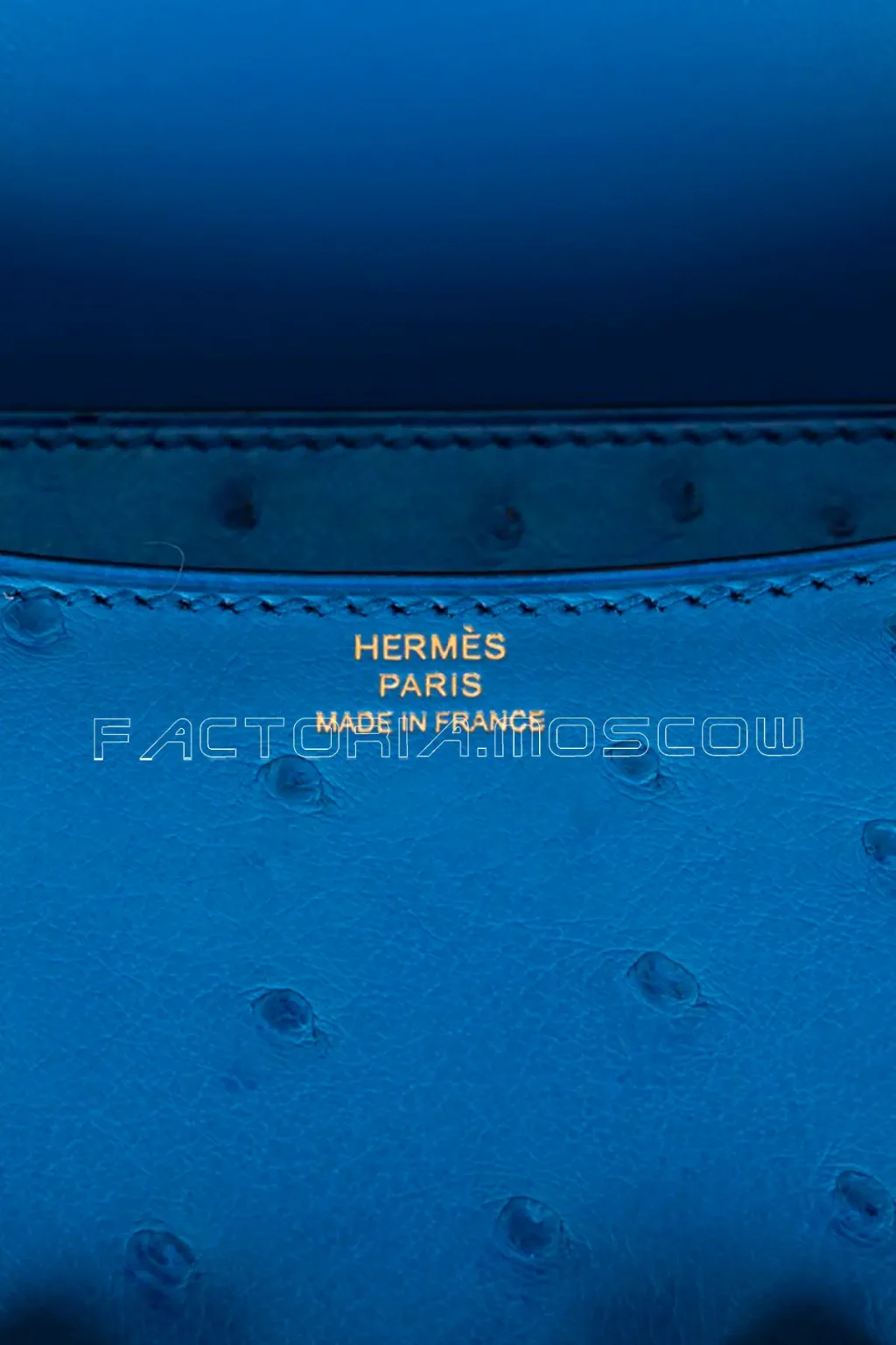 Hermès Mini Constance 18 Mykonos Ostrich GHW