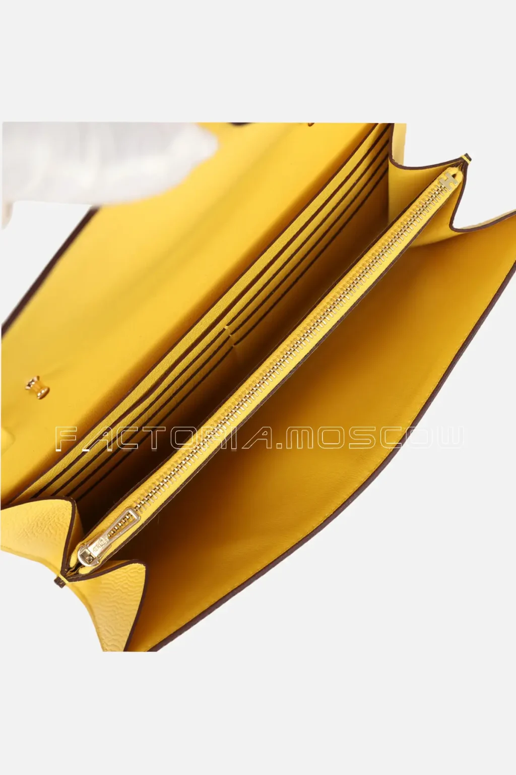 Hermès Constance To Go Wallet Jaune De Naples Epsom GHW