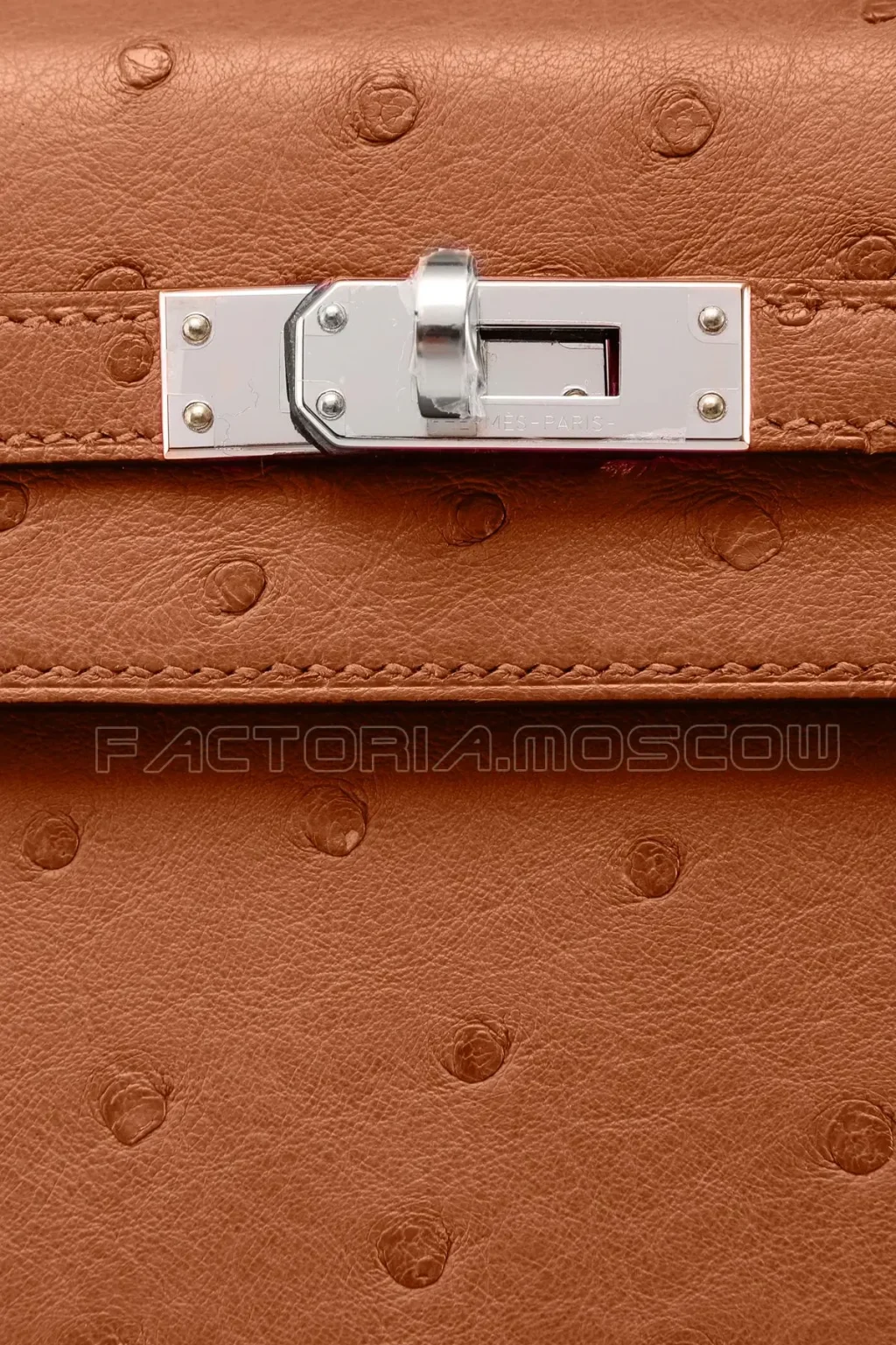 Hermes Kelly Sellier 25 Ostrich Colour GHW PHW