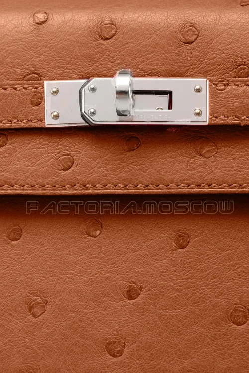 Hermes Kelly Sellier 25 Ostrich Colour GHW PHW