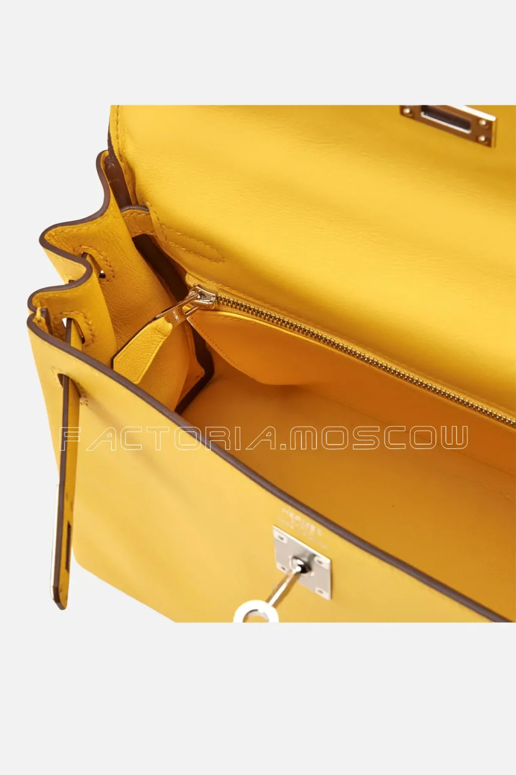Hermès Kelly Retourne 25 Swift Colour Jaune De Naples PHW