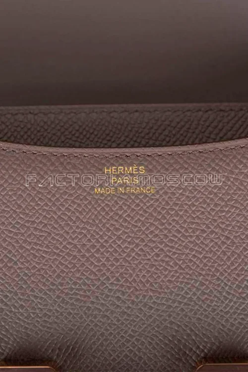 Hermès Mini Constance 18 Etain Epsom RGHW