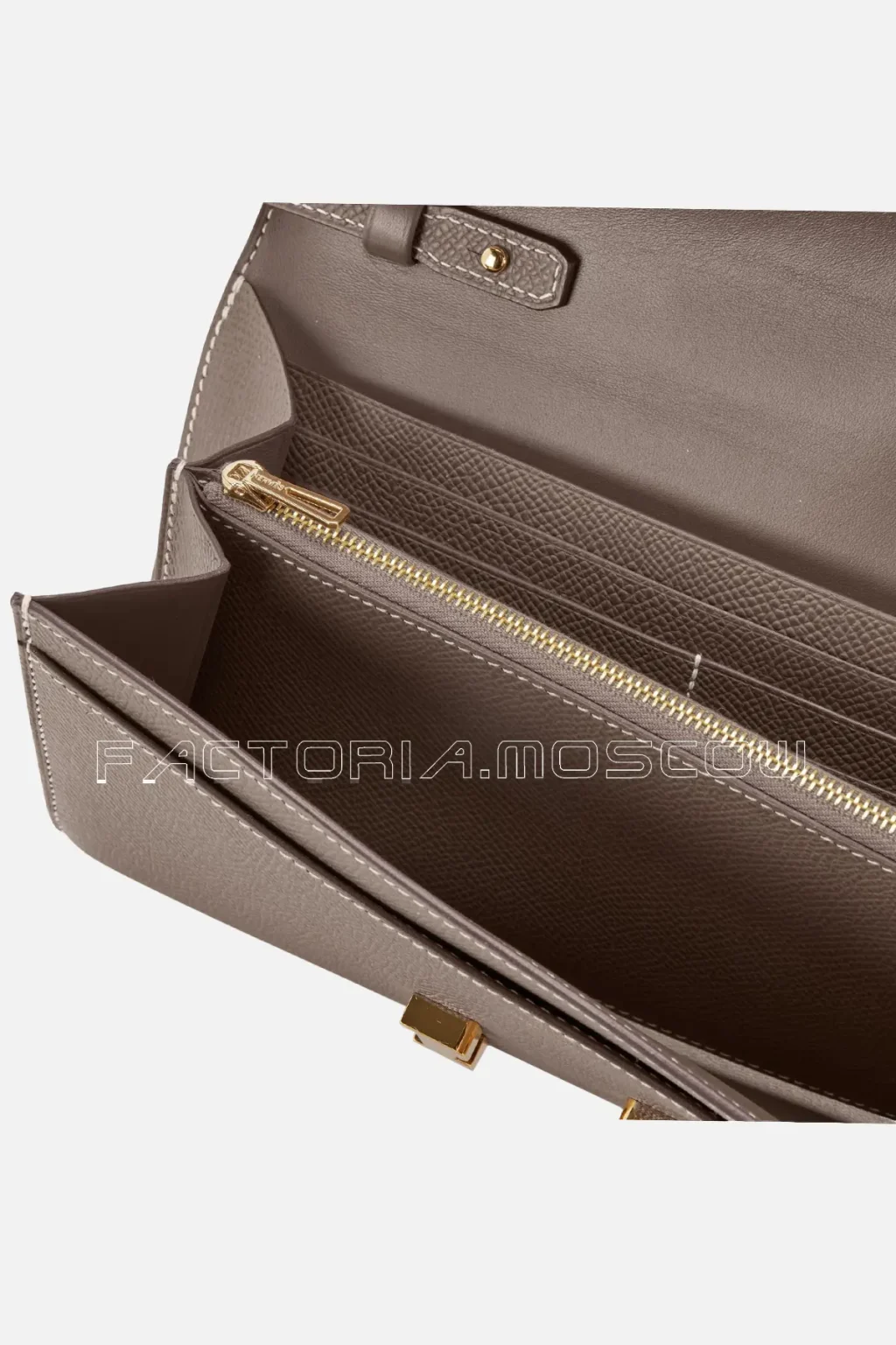 Hermès Constance To Go Wallet Etoupe Epsom GHW