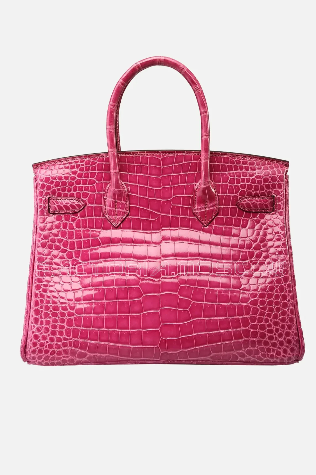 Hermes Birkin 30 Fuchsia Porosus Lisse PHW