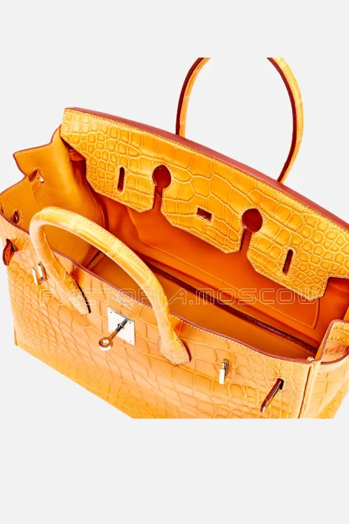 Hermès Birkin 35 Matte Alligator Colour Paille PHW