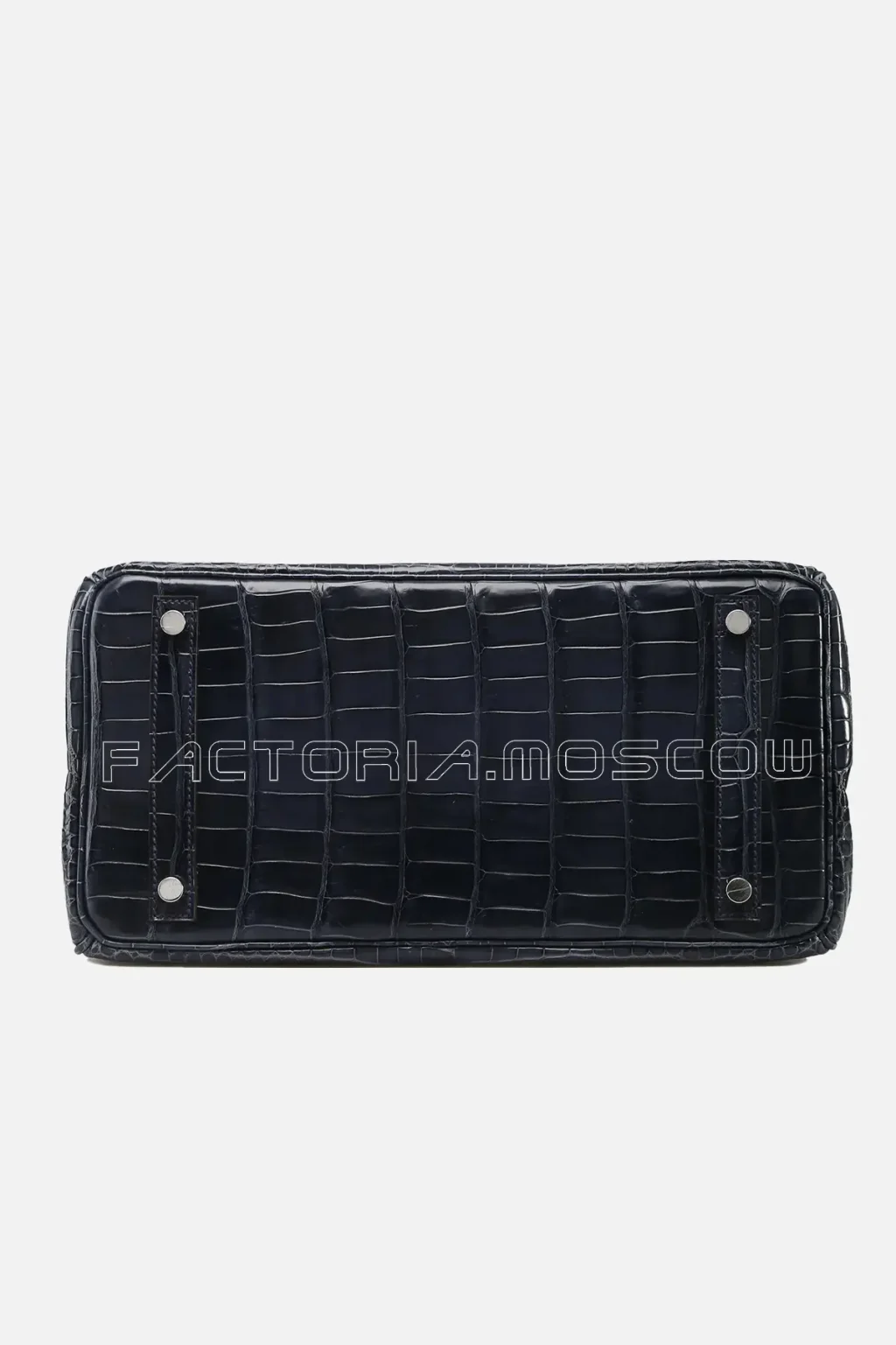Hermes Birkin 30 Shiny Porosus Bleu Tempête PHW