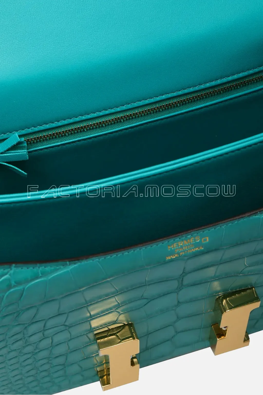 Hermes Constance 24 Matte Bleu Paon Alligator PHW