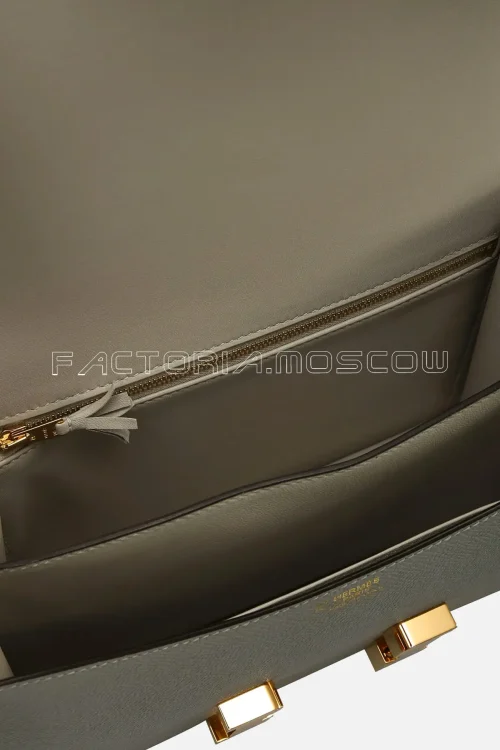 Hermes Constance 24 Gris Mouette Epsom GHW