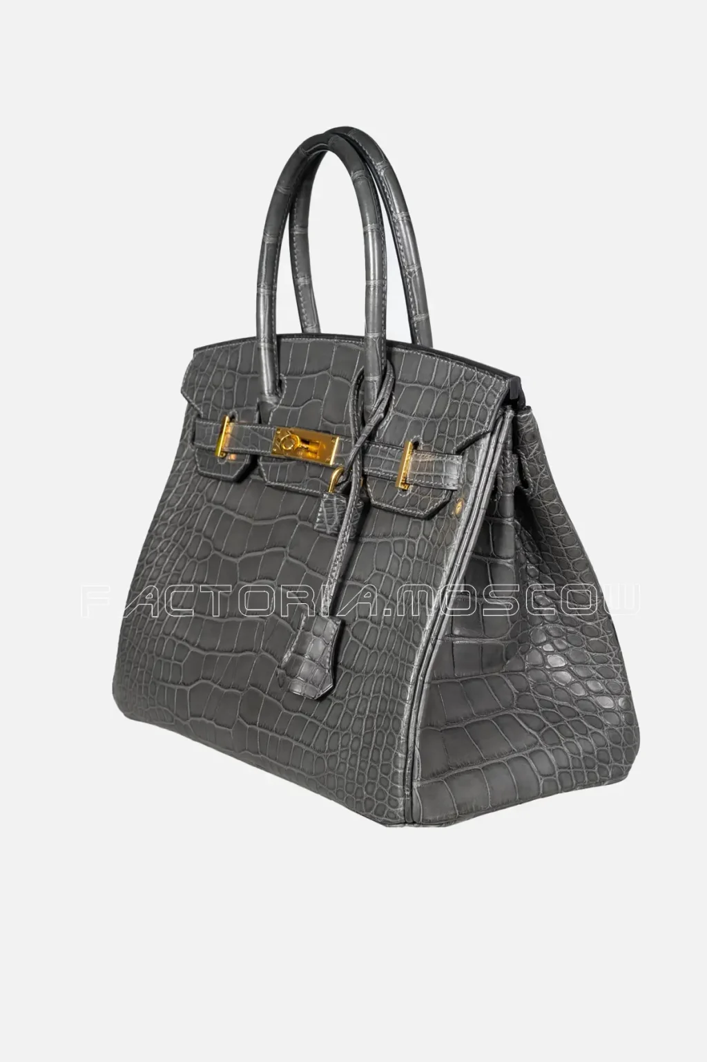 Hermes Birkin 30 Graphite Matte Alligator GHW