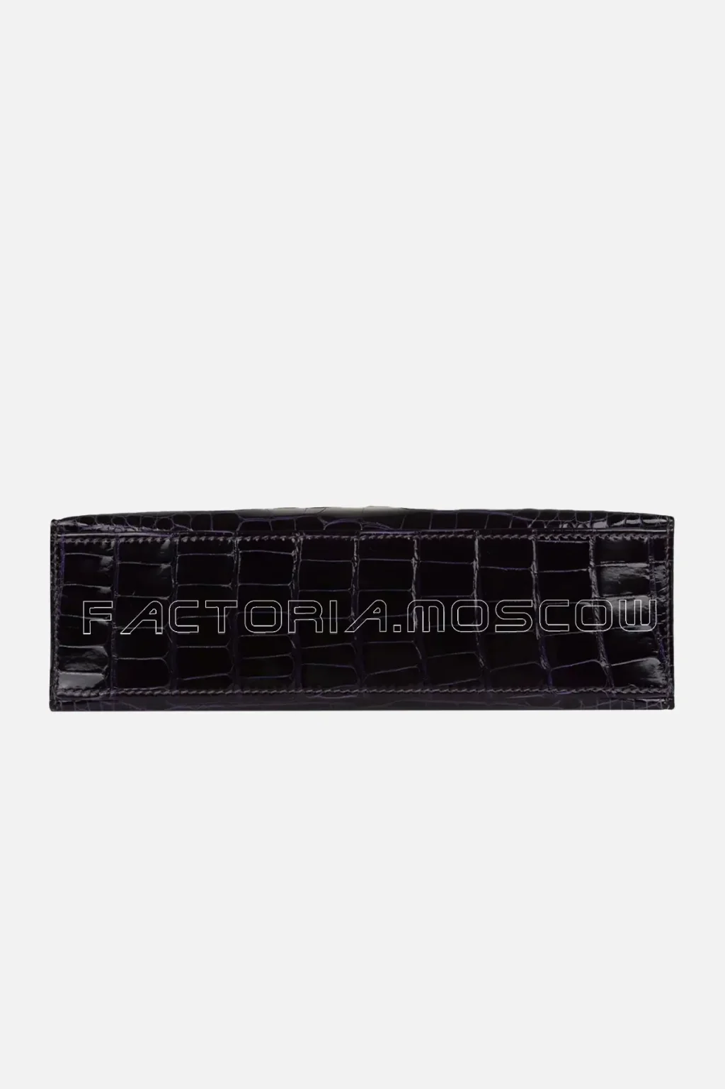 Hermès Kelly Pochette Shiny Alligator Colour Amethyst GHW