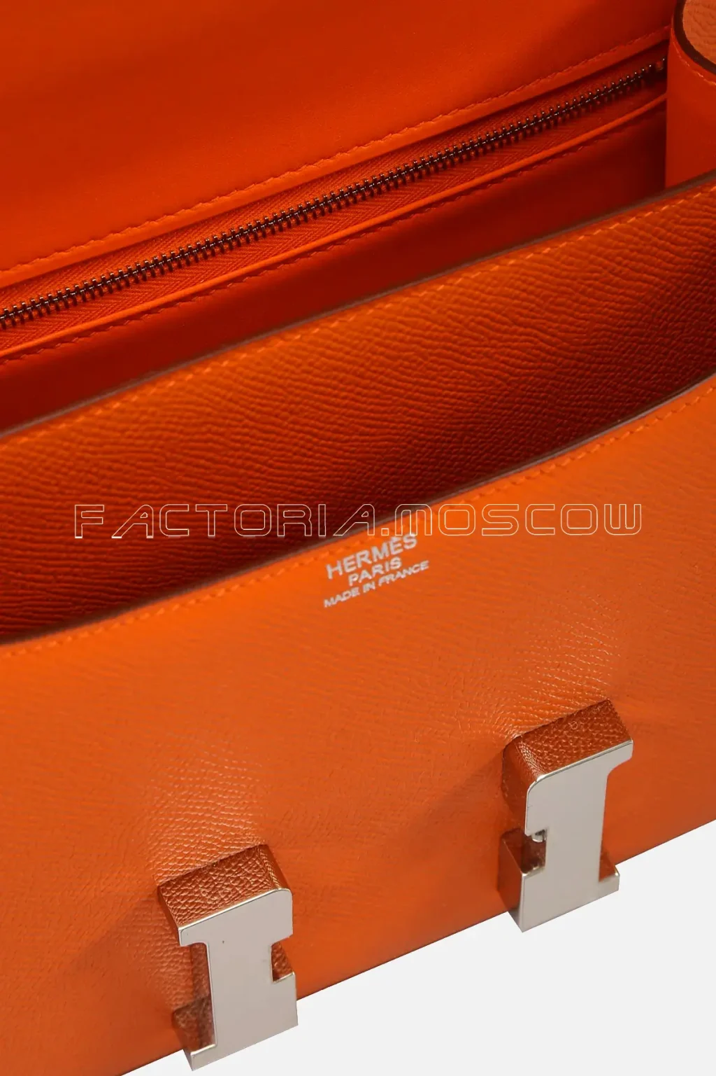 Hermes Constance 24 Orange Epsom PHW
