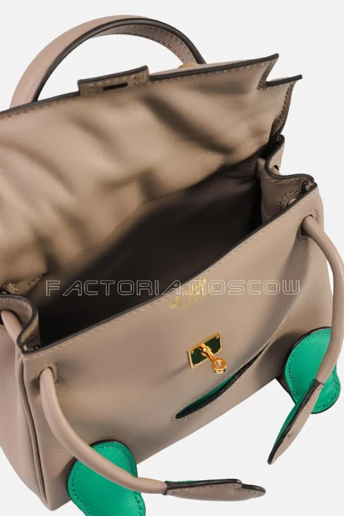Hermes Quelle Idole Gris Asphalt & Vert Vertigo Gulliver/Swift GHW