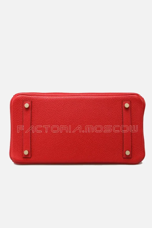 Hermes Birkin 30 Taurillon Clemence Colour Rouge Casaque GHW