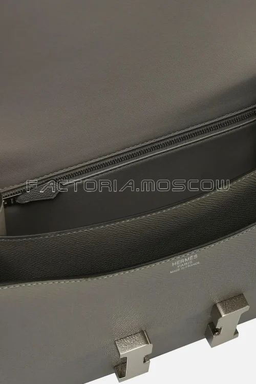 Hermes Constance 24 Gris Mouette Epsom PHW