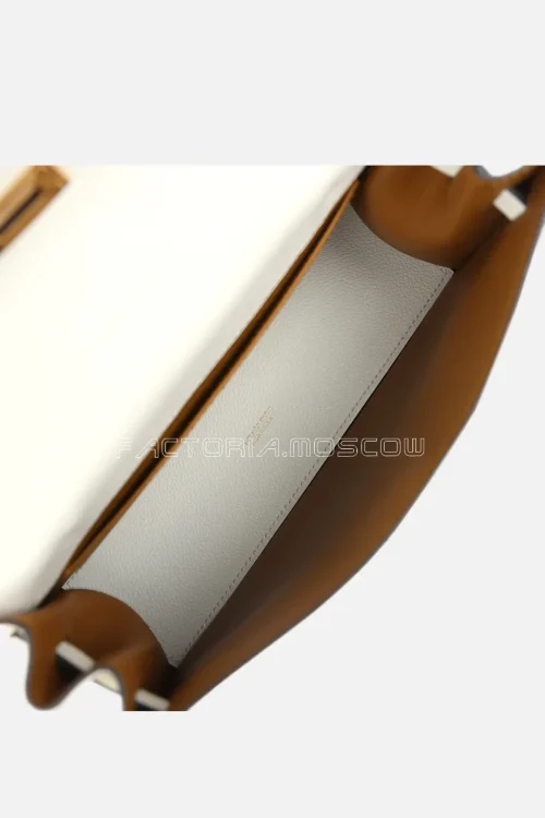 Hermès Kelly Danse II White Evercolor GHW
