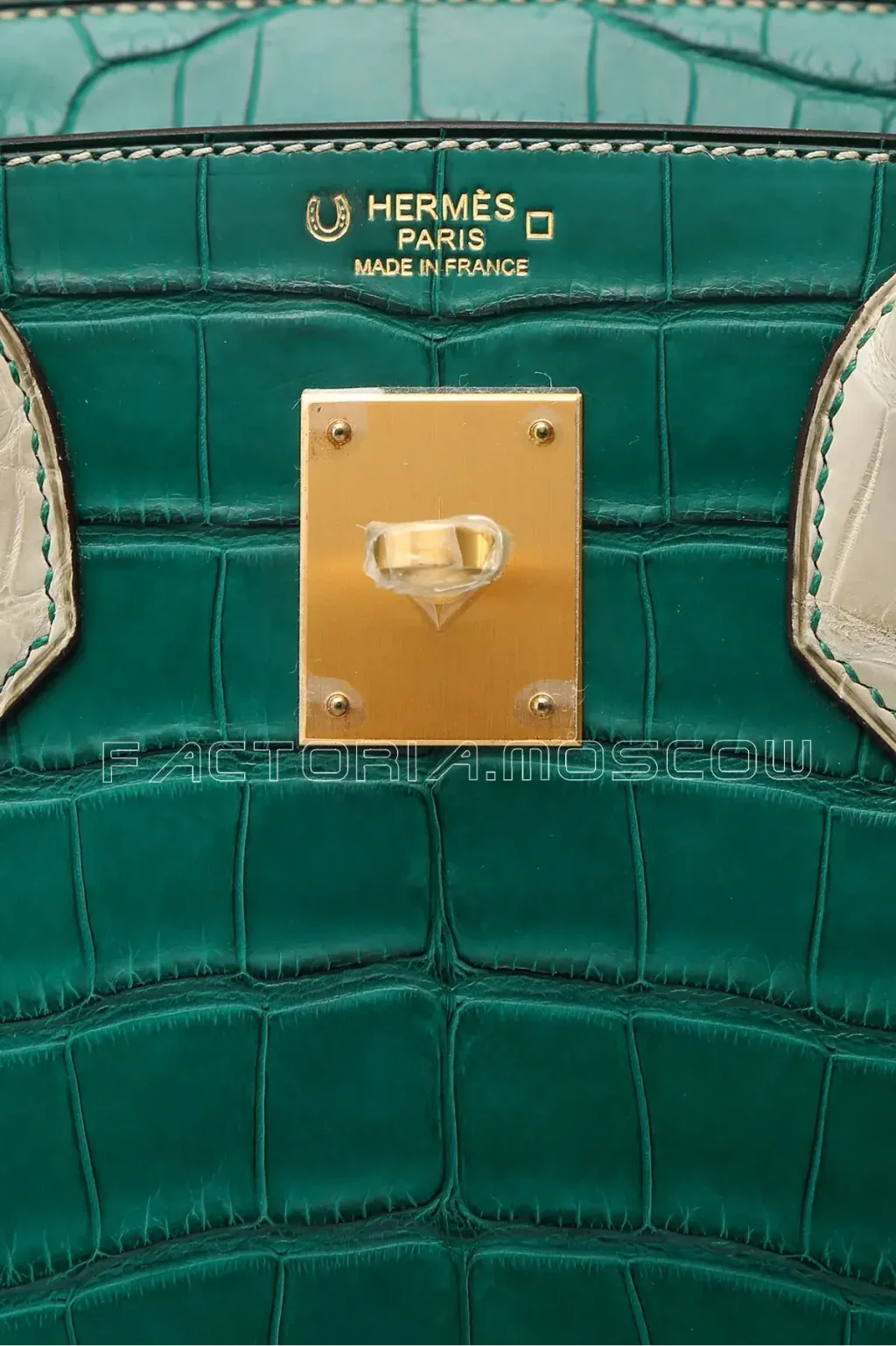 Hermes HSS Birkin 30 Malachite & Beton Alligator Brushed GHW