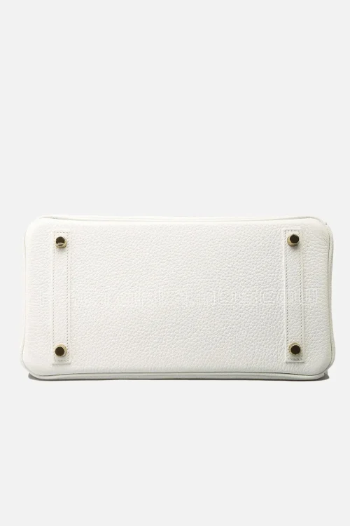 Hermes Birkin 30 Blanc Taurillon Clemence GHW