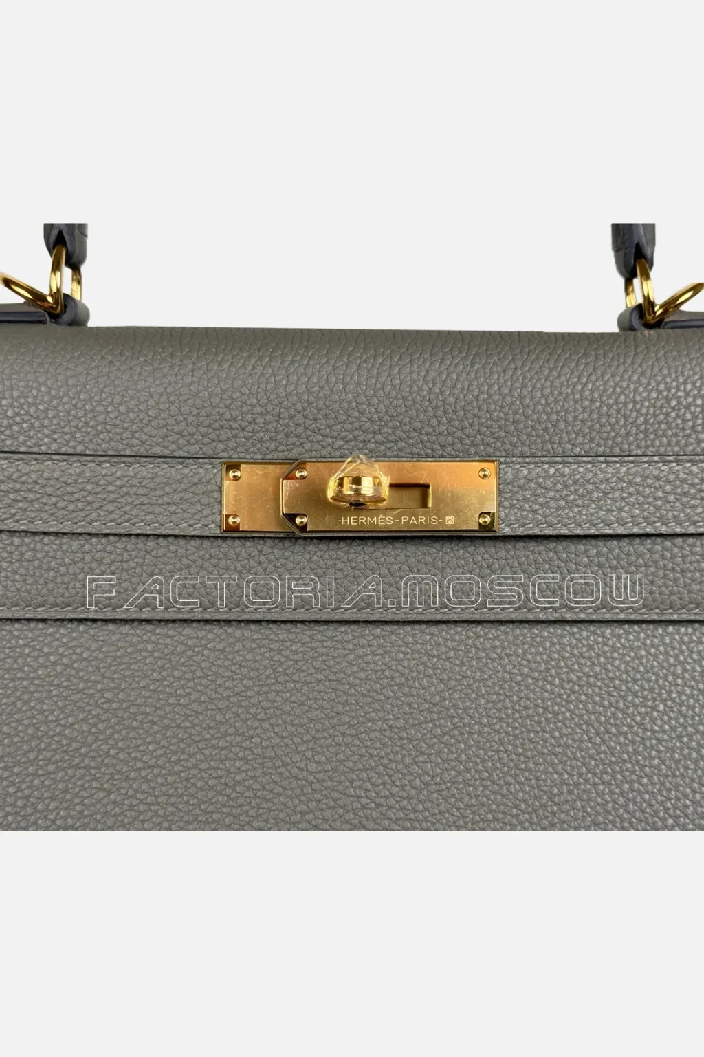 Hermes Kelly Retourne 28 Togo Colour Gris Meyer GHW