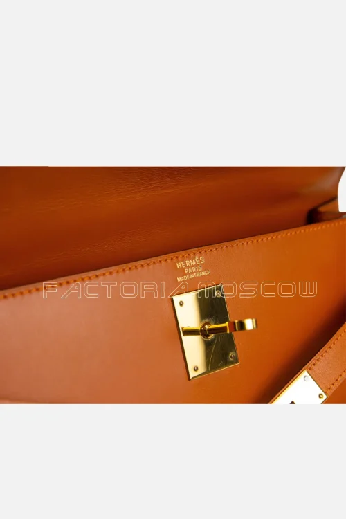 Hermes Kelly Sellier 32 Tadelakt Colour Potiron GHW