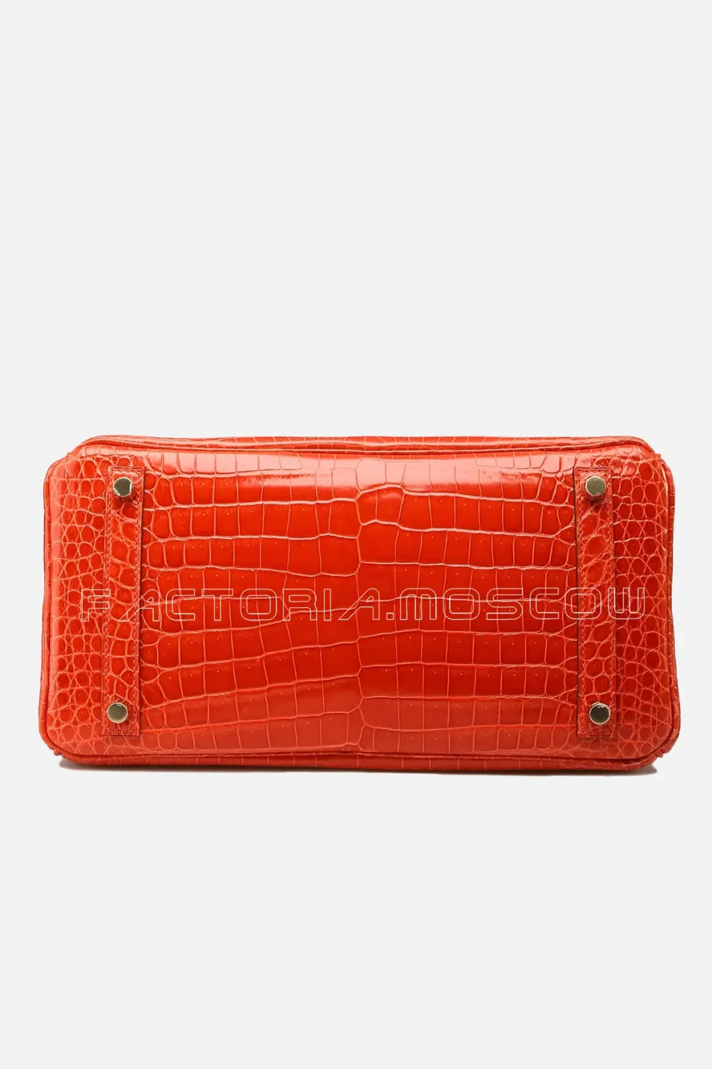 Hermes Birkin 30 Shiny Orange Poppy Porosus GHW