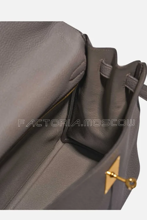 Hermès Kelly Retourne 32 Togo Colour Gris Étain GHW