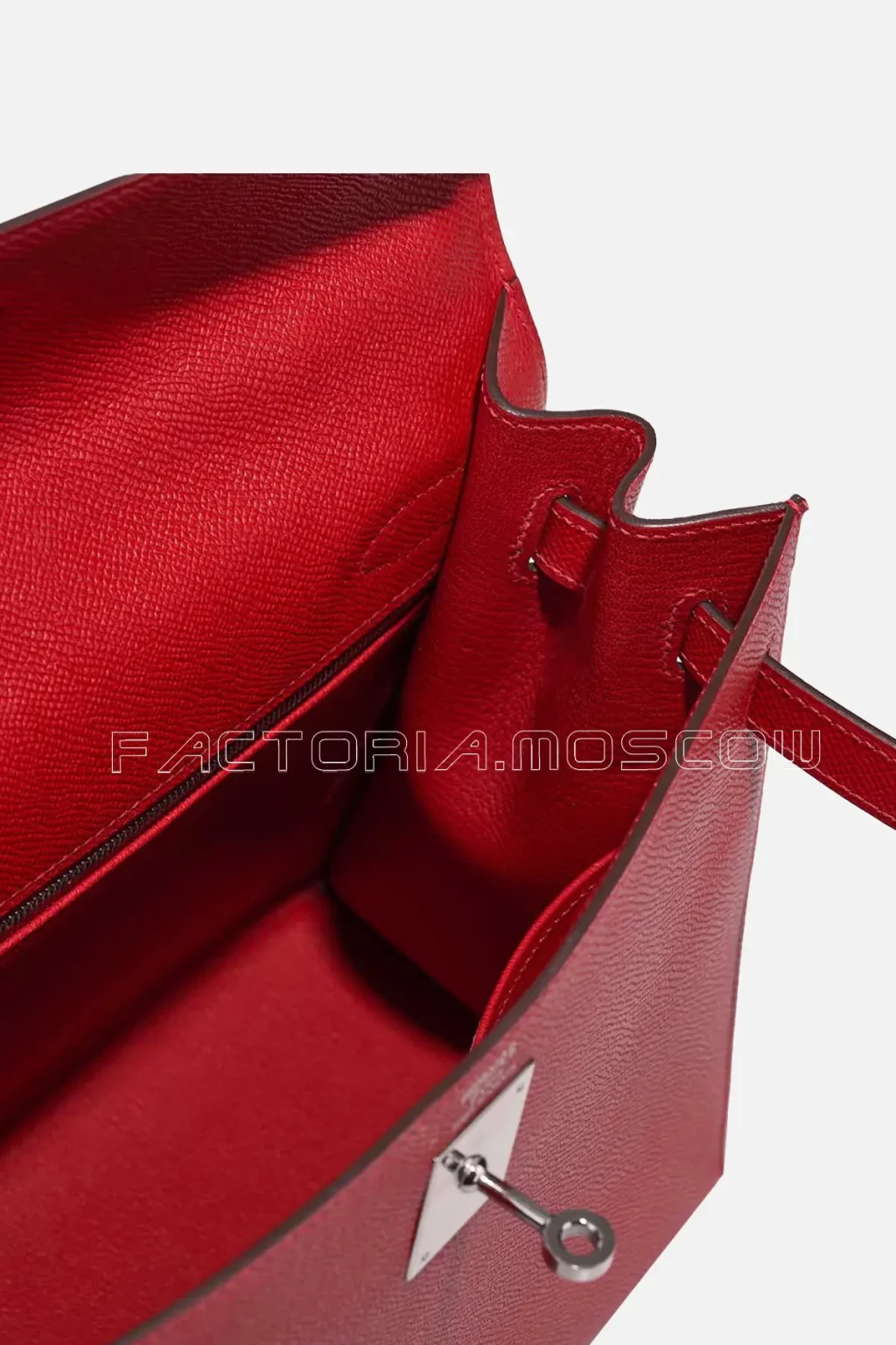 Hermès Kelly Sellier 32 Epsom Colour Rouge Casaque PHW