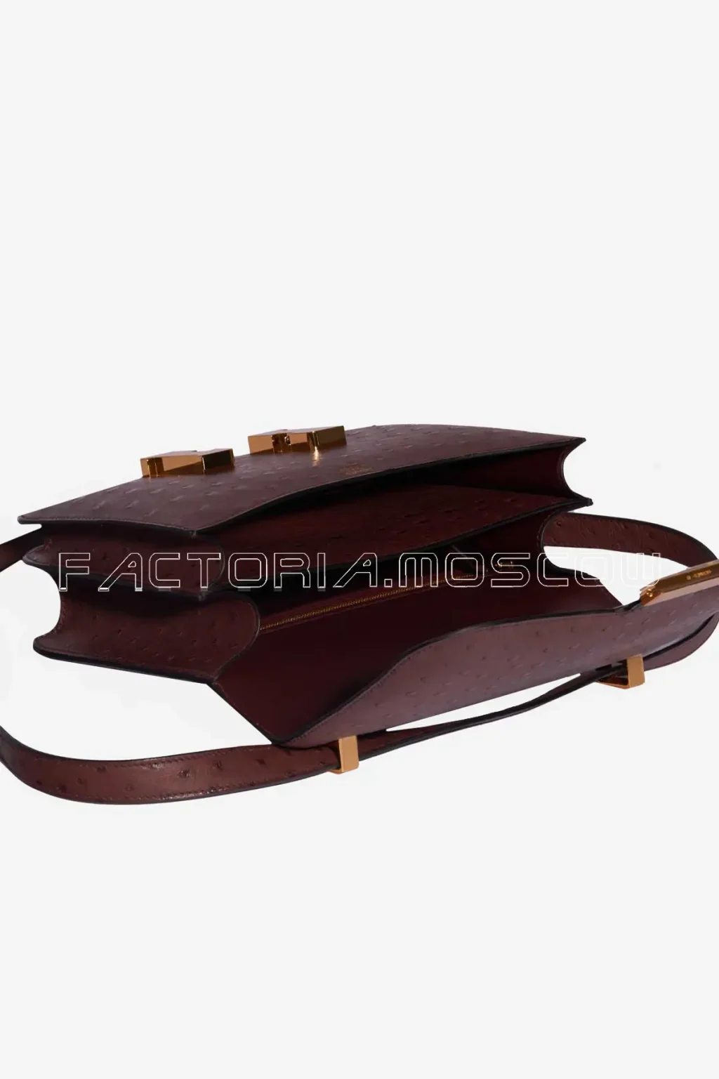 Hermès Constance 24 Ostrich Rouge Sellier GHW