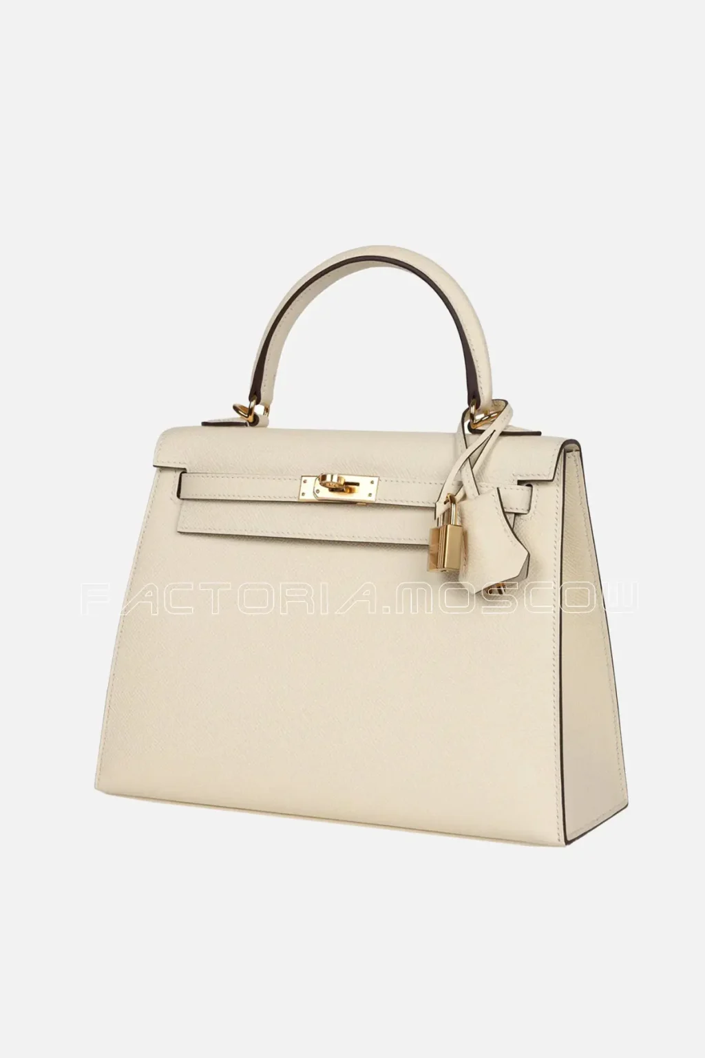 Hermès Kelly Sellier 25 Nata Epsom GHW