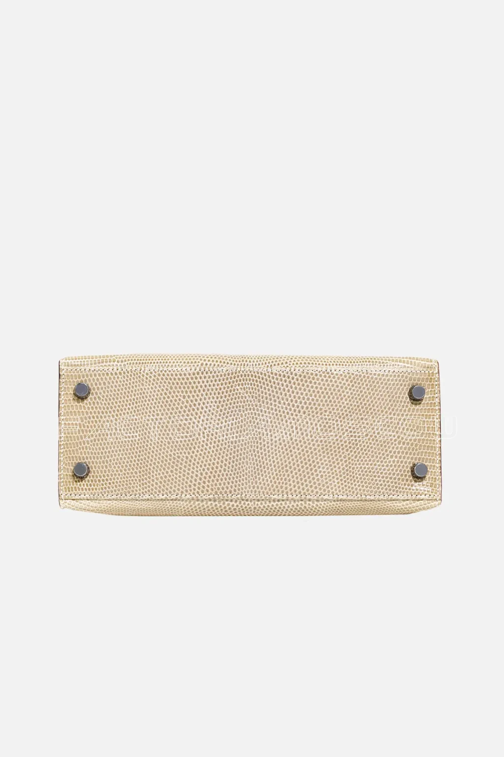 Hermès Kelly Sellier 25 Varanus Niloticus Lizard Colour Gris Ficelle PHW