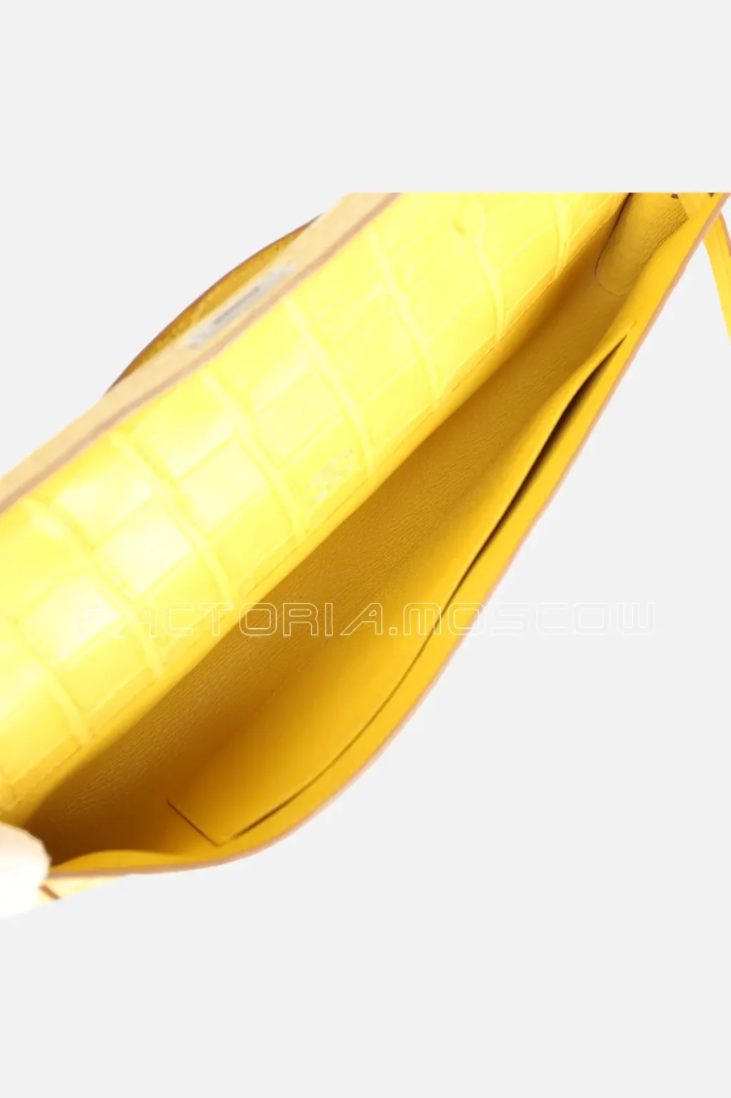 Hermès Kelly Cut Mimosa Matte Alligator PHW