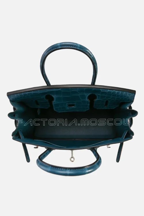 Hermes Birkin 30 Matte Blue de Malte Alligator PHW