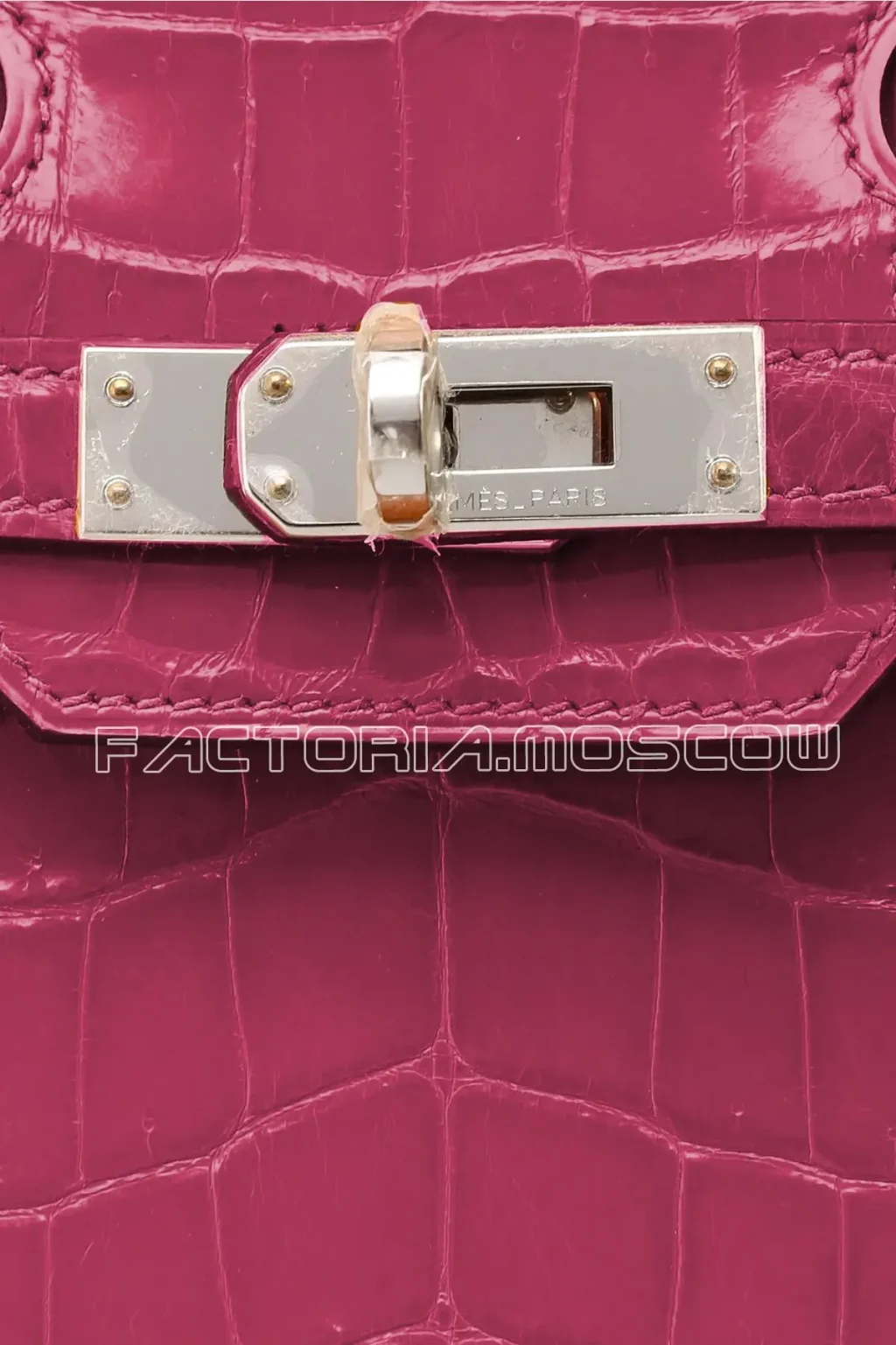 Hermes Birkin 25 Crocodile Niloticus Lisse Colour Fuchsia PHW