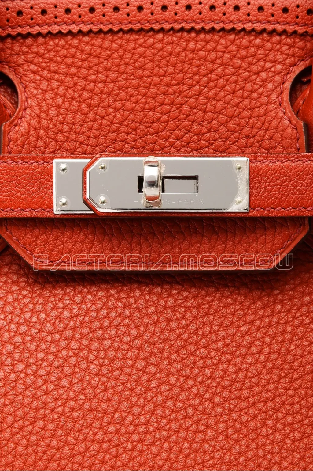 Hermes Birkin Ghillies 30 Togo/Clemence Colour Feu PHW