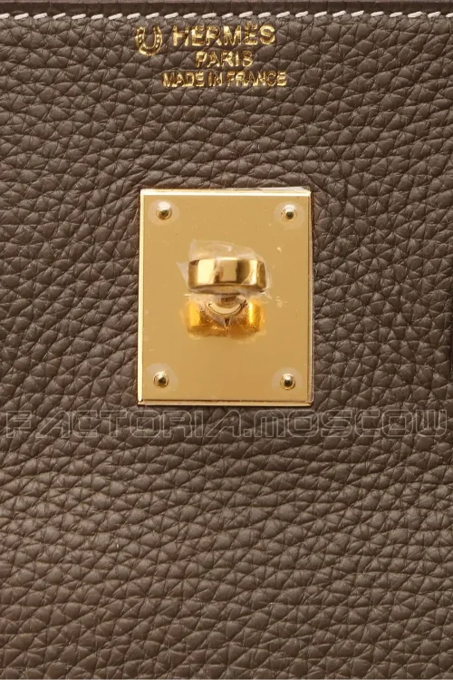 Hermes Birkin 35 HSS Clemence Colour Etoupe/Raisin GHW
