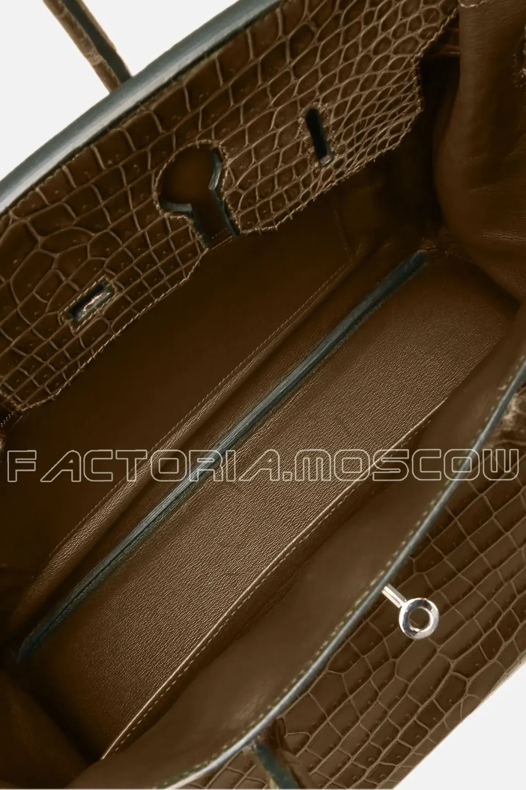 Hermes Birkin 35 Porosus matte Colour Gris Elefant GHW