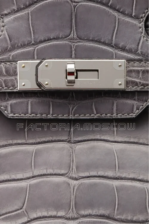 Hermes Birkin 30 Gris de Paris Alligator Matte PHW