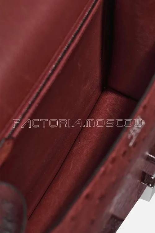 Hermès Constance 24 Ostrich Rouge H PHW