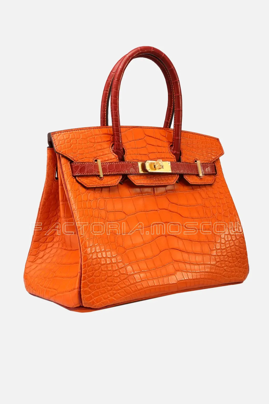 Hermes HSS Birkin 30 Feu & Rouge H Alligator Brushed GHW