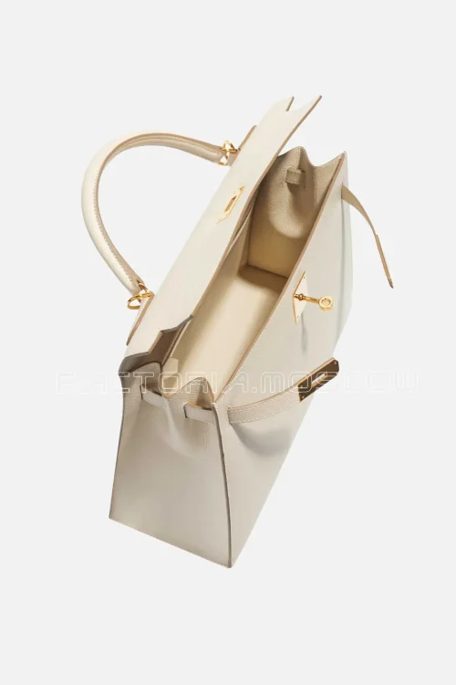 Hermès Kelly Sellier 32 Epsom Colour Craie GHW