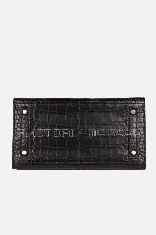 Hermès Birkin Sellier 20 Black Matte Alligator GHW