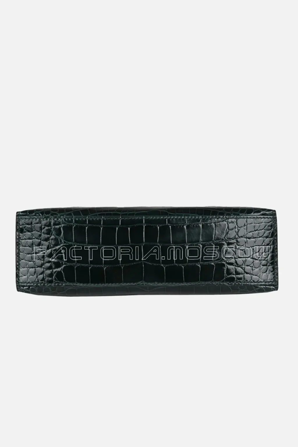 Hermès Kelly Pochette Shiny Alligator Colour Vert Cypress GHW