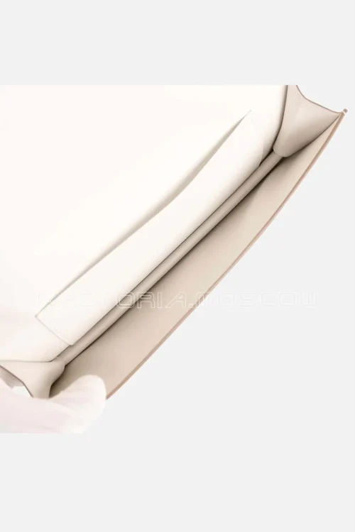 Hermès Shadow Kelly Cut Gris Pale Swift