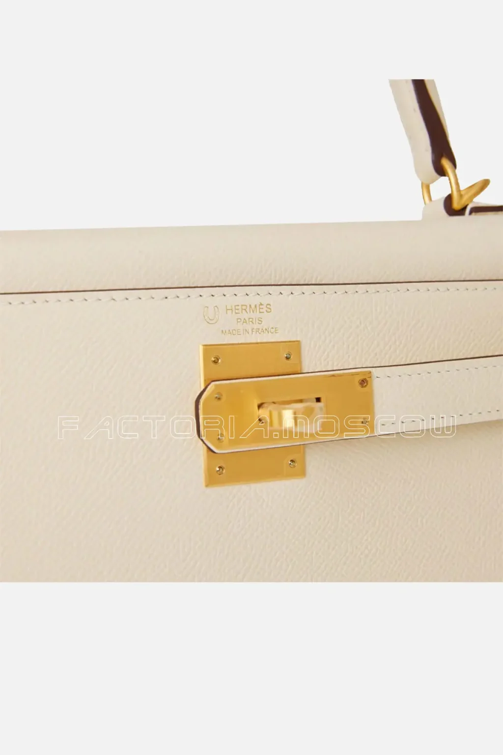 Hermès Special Order (HSS) Kelly Sellier 28 Nata Verso Epsom Brushed GHW