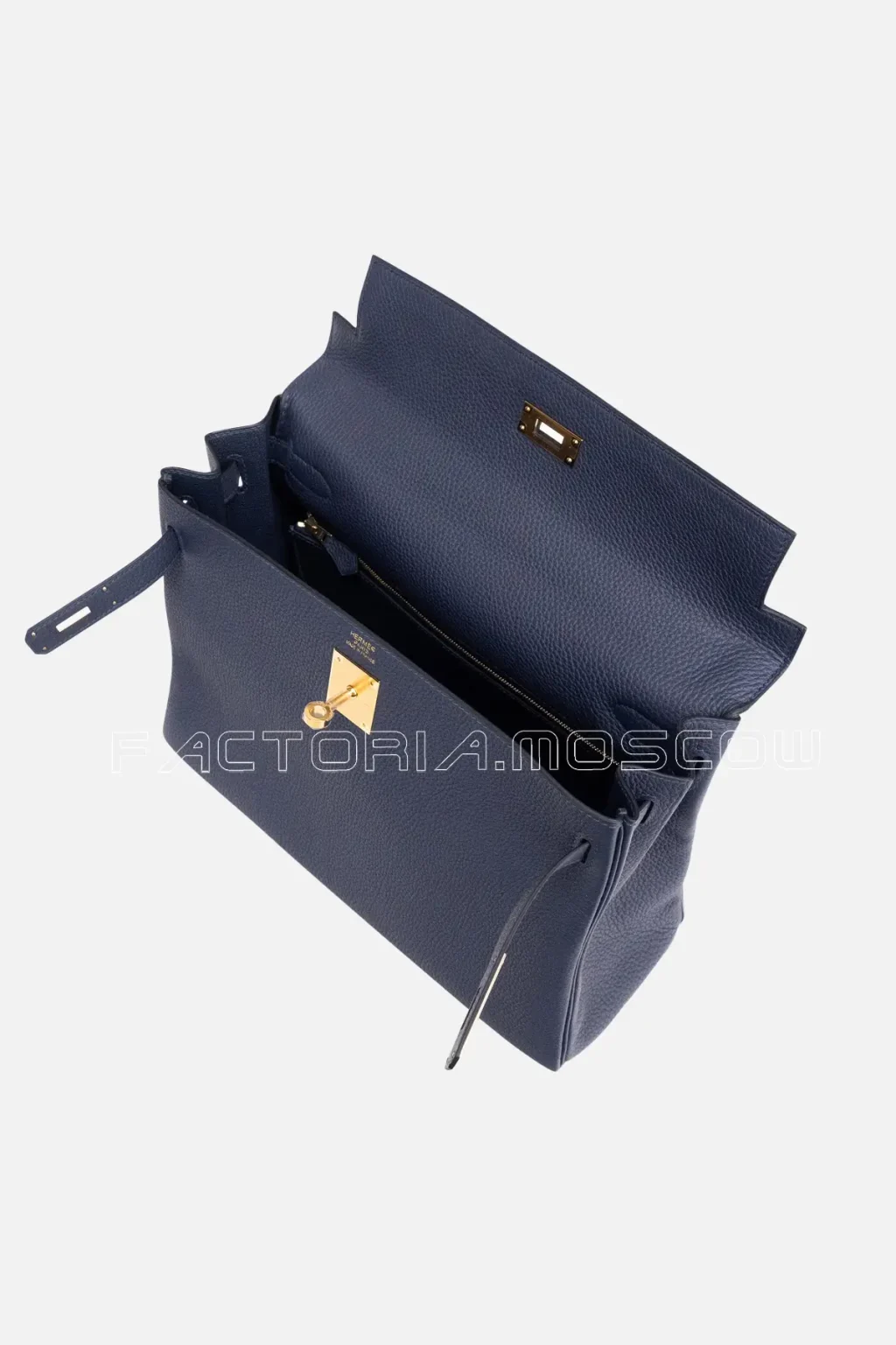 Hermès Kelly Retourne 32 Togo Colour Blue Nuit PHW
