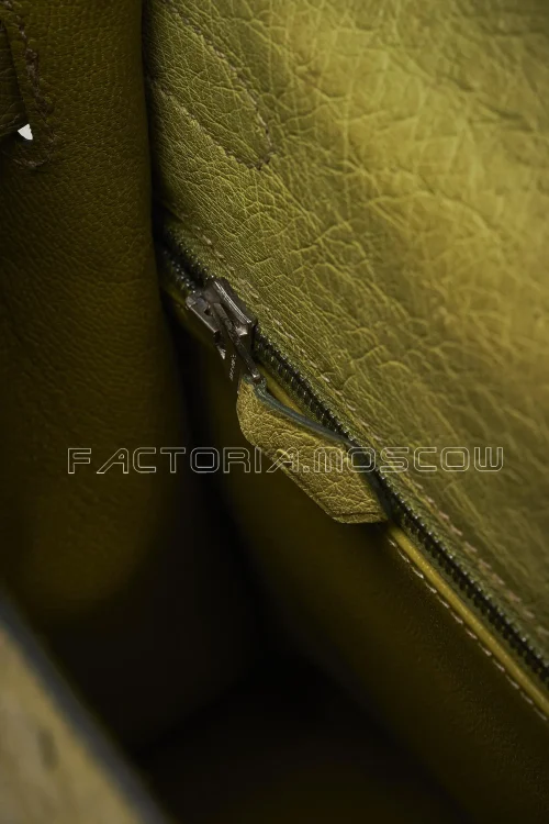 Hermès Kelly Sellier 32 Ostrich Colour Kiwi PHW