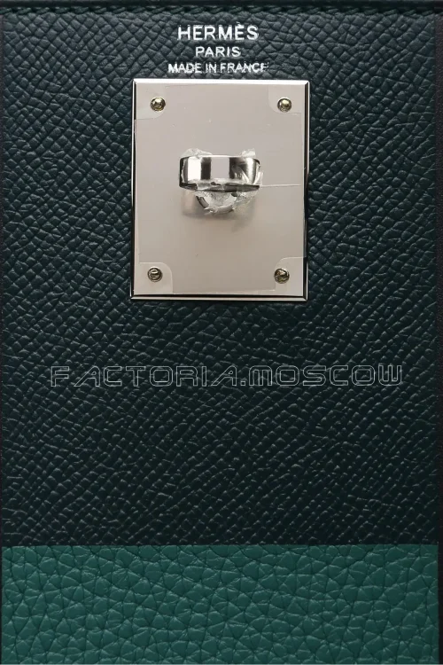 Hermes Kelly 28 Sellier Lettre H Vert Cyprès Bleu Obscur Malachite Veau Epsom Veau Sombrero PHW