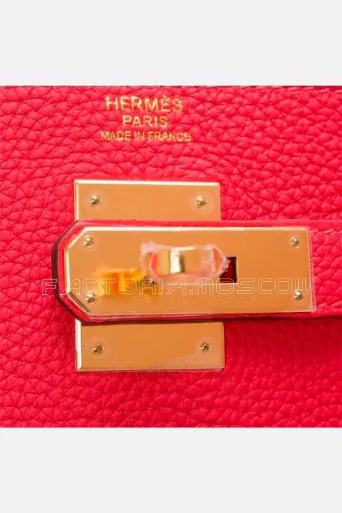 Hermes Kelly Retourne 32 Togo Colour Rouge Pivoine GHW